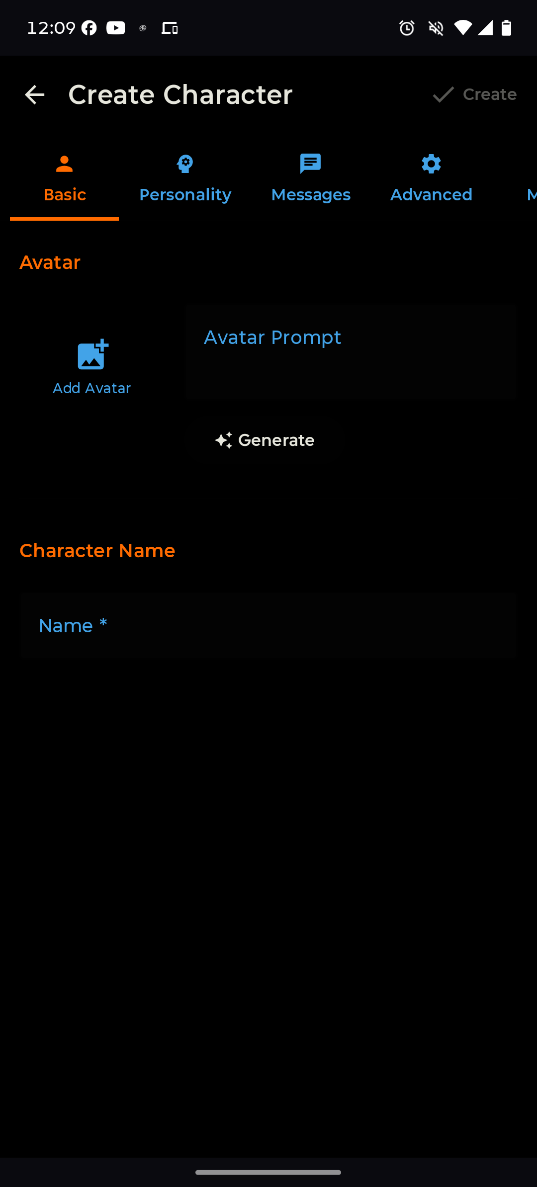 Create Character